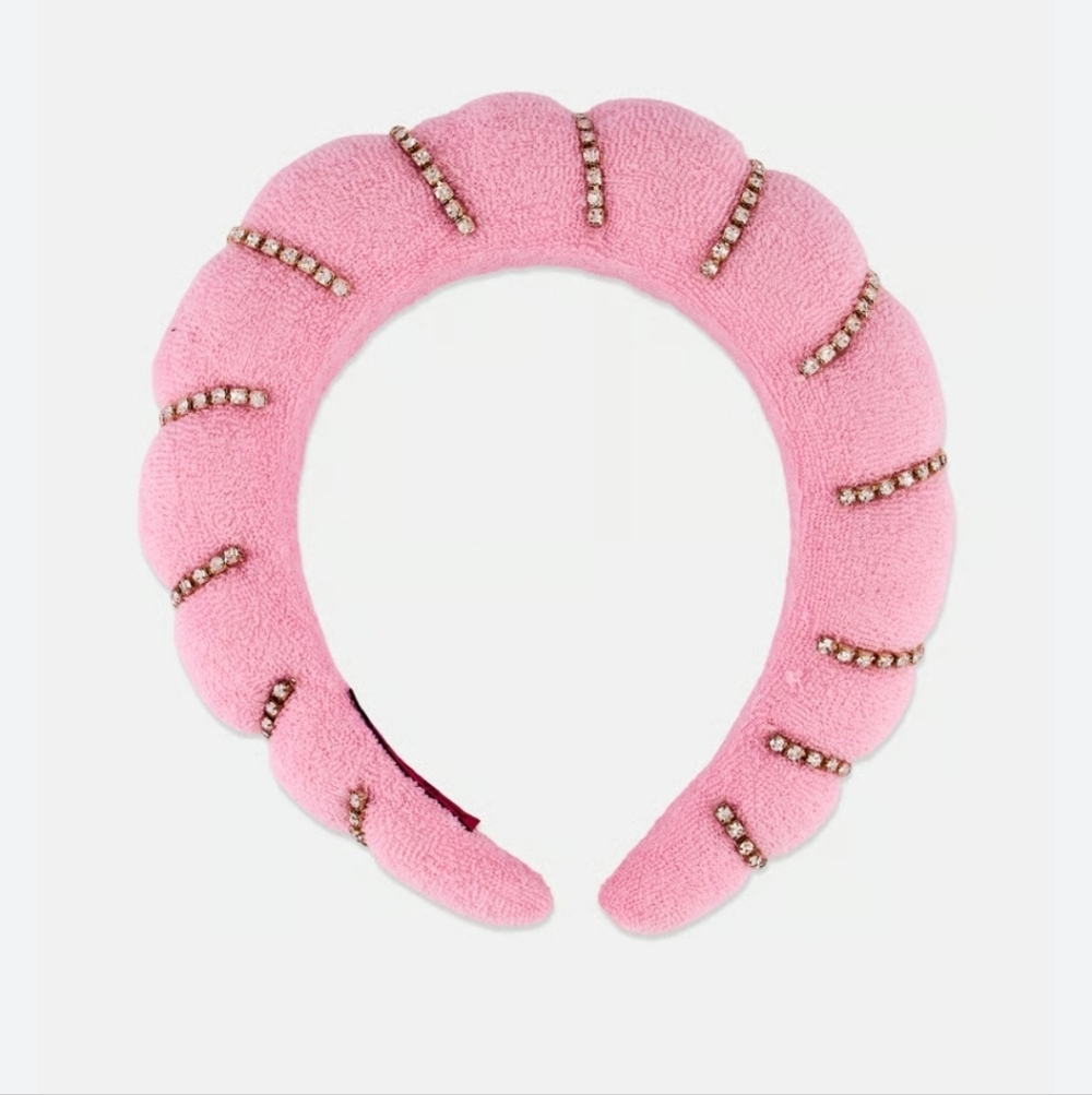 Betsey Johnson Pink Headband with Gold Details - Picture 4 of 4
